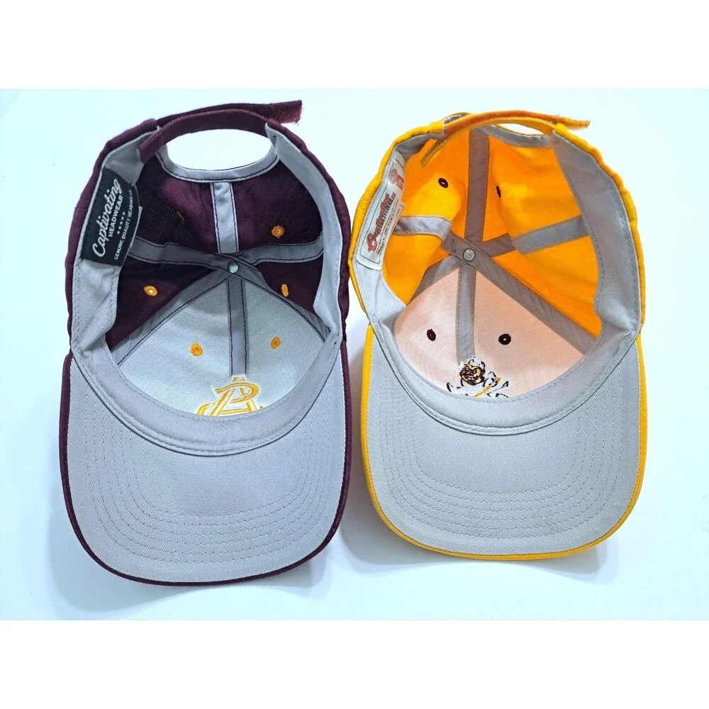 Arizona State University Sun Devils Adjustable Cap Hat ASU Sparky Set of 2